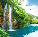 Relajación cascada fondo de pantalla