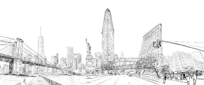 Papel pintado Arquitectura Nueva York