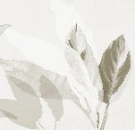 Papel pintado con motivos vegetales modernos en color sepia