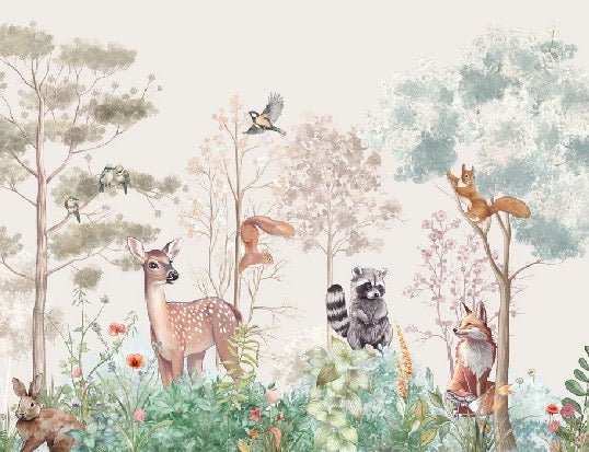 Papel pintado Dormitorio infantil magic nature beige