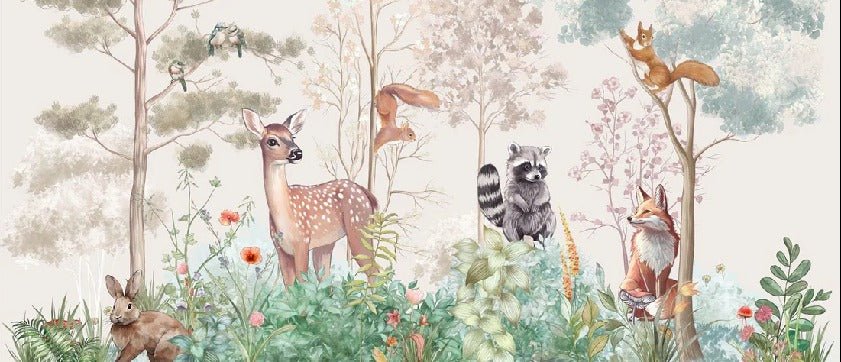 Papel pintado Dormitorio infantil magic nature beige