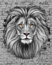 Papel pintado de Majestuoso león salvaje