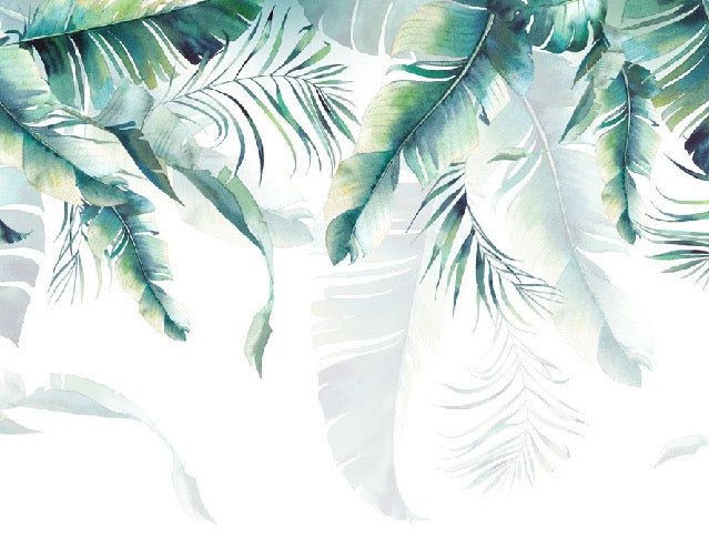 Papel pintado de estilo selvático y escandinavo