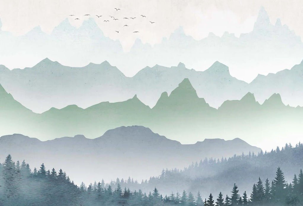 Fondo de pantalla Niebla matinal en el bosque