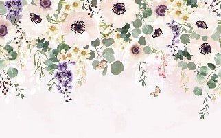 Papier peint floral provence, XXL, tendance