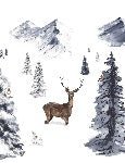 Papier peint enfant animaux dans la neige, XXL, tendance