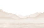 Papier peint Annecy et son lac paisible beige, mural concept, tendance