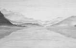 Papier Peint Vue Grand Albigny | Les Bleus du Lac®, XXL, tendance