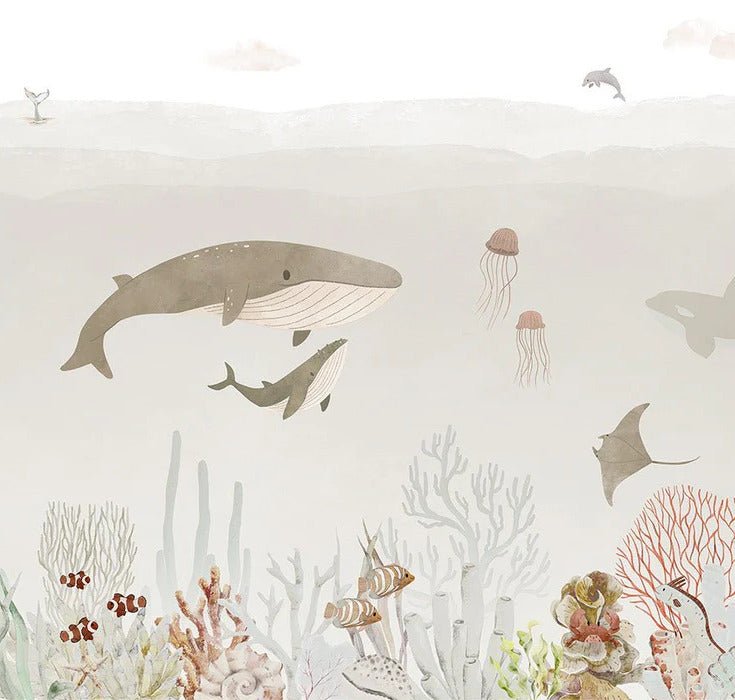 Papel pintado Ballenas bebé