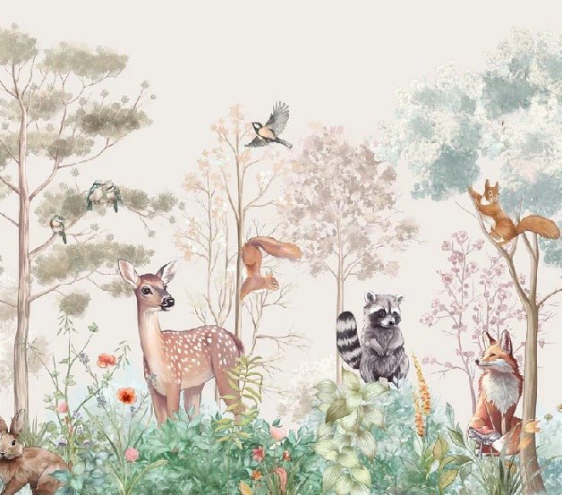 Papel pintado Dormitorio infantil magic nature beige