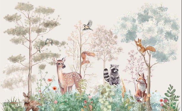 Papel pintado Dormitorio infantil magic nature beige