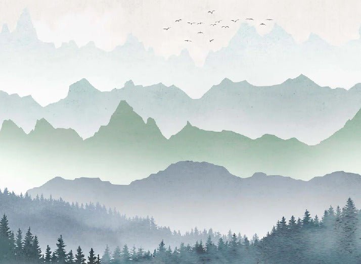 Fondo de pantalla Niebla matinal en el bosque