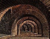 Papel pintado Bricks Passage Trompe l'oeil