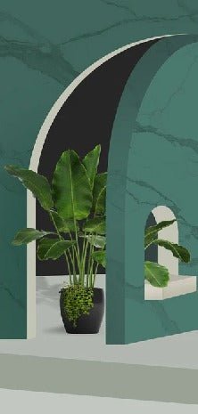 Papel pintado trampantojo de hotel