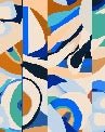 Papier peint abstrait vibrant, XXL, tendance