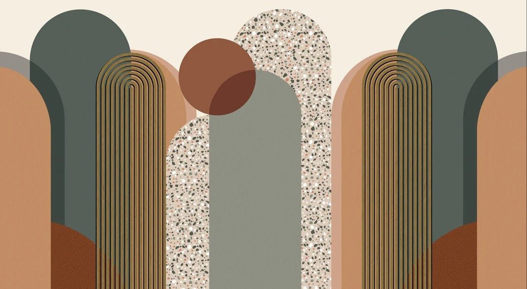 Papier peint Art déco graphique tendance, XXL, tendance
