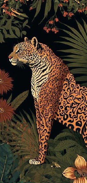 Papel pintado exótico tigre