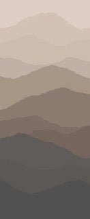 Papel pintado panorámico para baño «Dunes Terracotta»