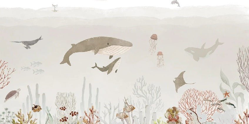 Papel pintado Ballenas bebé