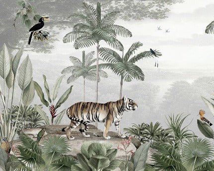 Papel pintado Selva felina