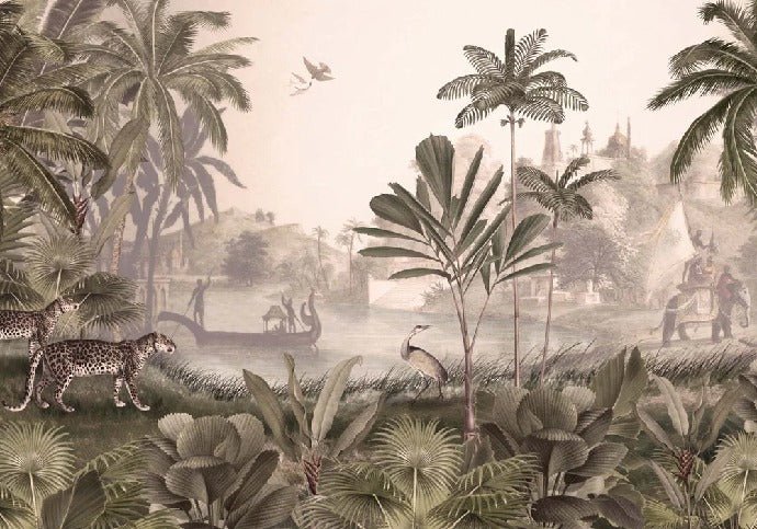 Papel pintado de Jungle haven leopard