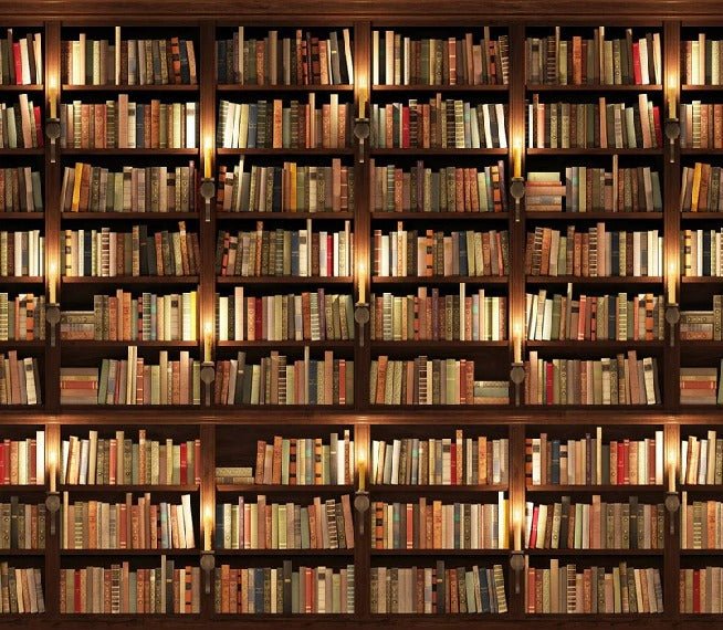 Papel pintado trampantojo Auténtica biblioteca
