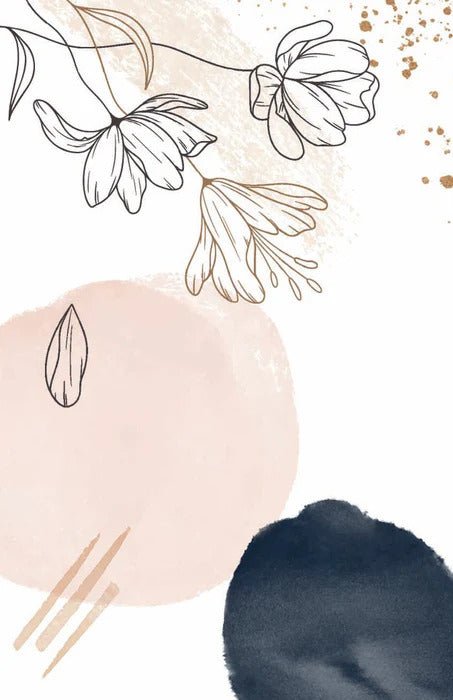 Papel pintado de Formas y flores