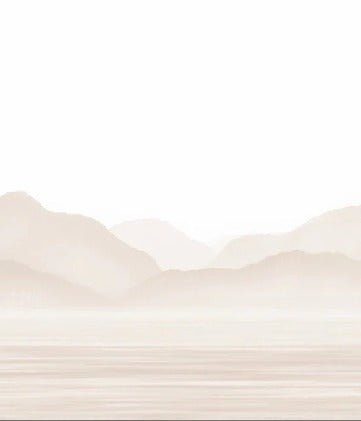 Papel pintado Annecy y su tranquilo lago beige