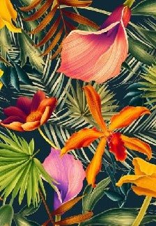 Papier peint toilette Orange Tropical, XXL, tendance