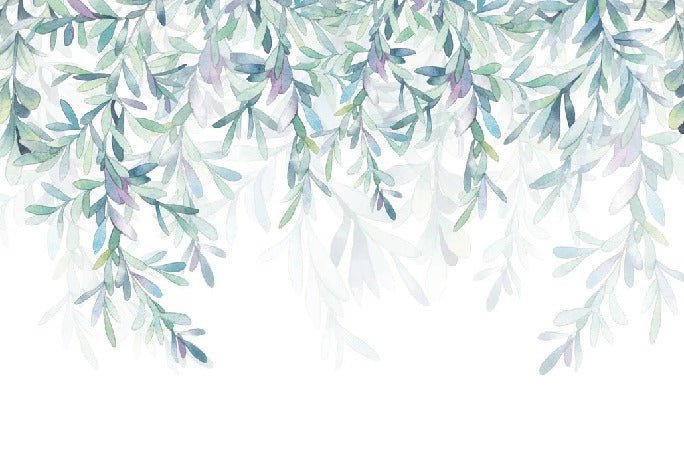 Papel pintado de estilo vegetal y escandinavo
