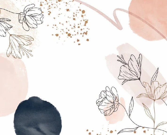 Papel pintado de Formas y flores