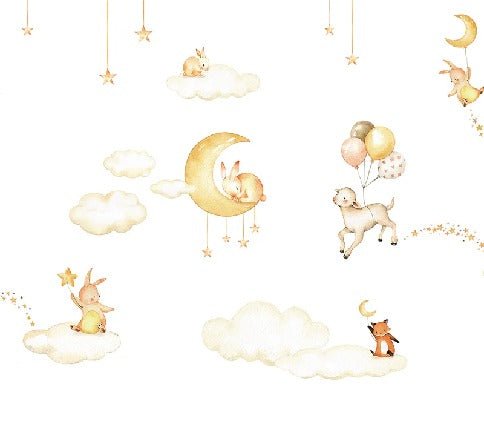 Papeles pintados blancos bonitos sueños bebé