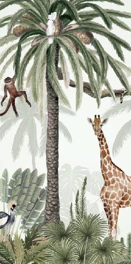 Papel pintado infantil selva tranquila