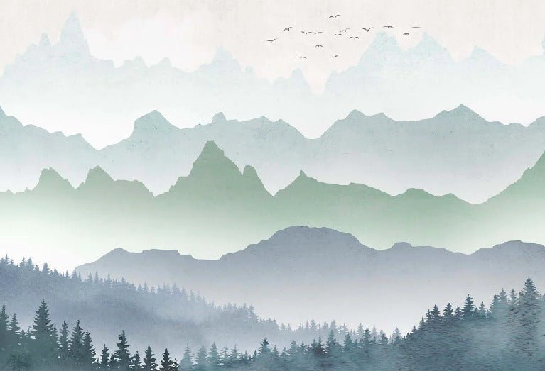 Fondo de pantalla Niebla matinal en el bosque