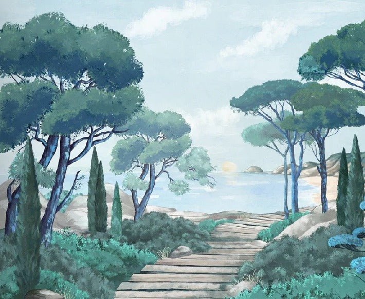 Papier peint balade dans les calanques, XXL, tendance