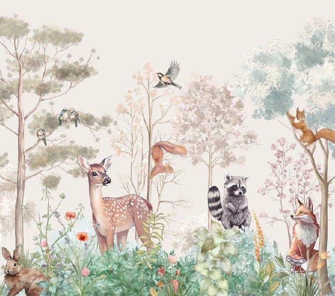 Papel pintado Dormitorio infantil magic nature beige