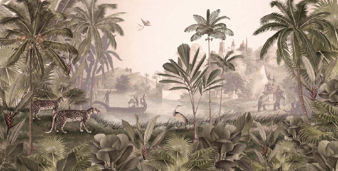 Papel pintado de Jungle haven leopard