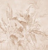 Papier peint élégante jungle poudrée, XXL, tendance