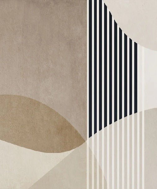 Papel pintado con formas creativas