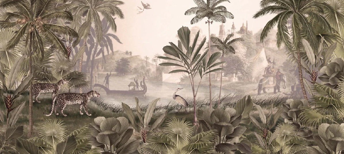 Papel pintado de Jungle haven leopard