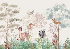 Papel pintado Dormitorio infantil magic nature beige