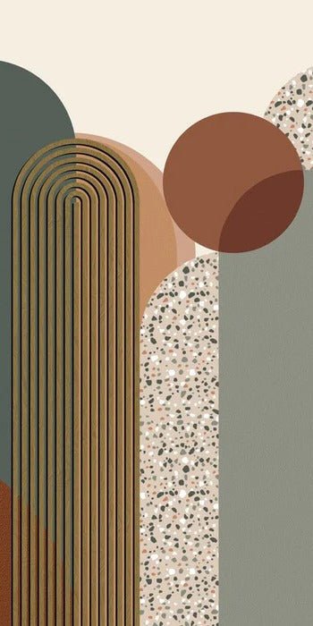 Papel pintado gráfico art déco de moda