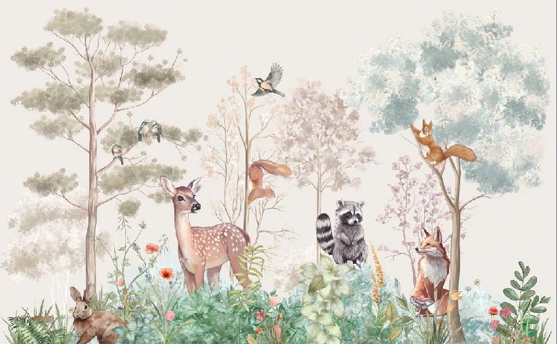 Papel pintado Dormitorio infantil magic nature beige