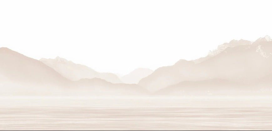 Papel pintado Annecy y su tranquilo lago beige