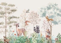 Papel pintado Dormitorio infantil magic nature beige