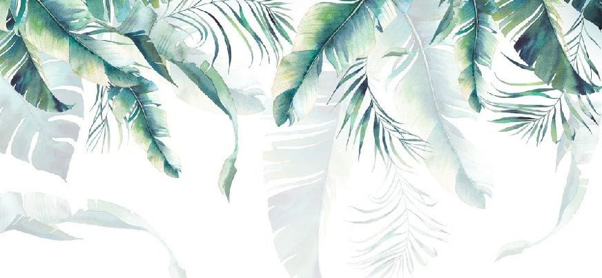 Papel pintado de estilo selvático y escandinavo