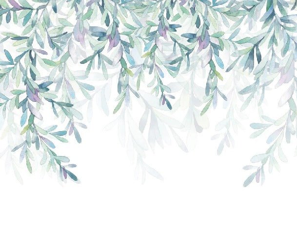 Papel pintado de estilo vegetal y escandinavo