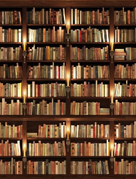 Papel pintado trampantojo Auténtica biblioteca