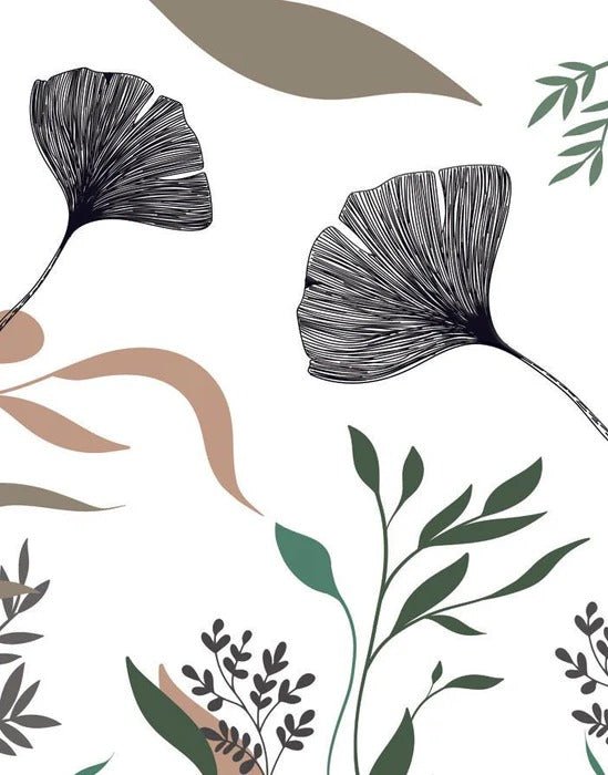 Papel pintado Floral artista ginkgo