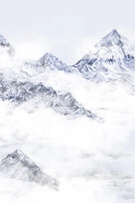Papel pintado Everest azul